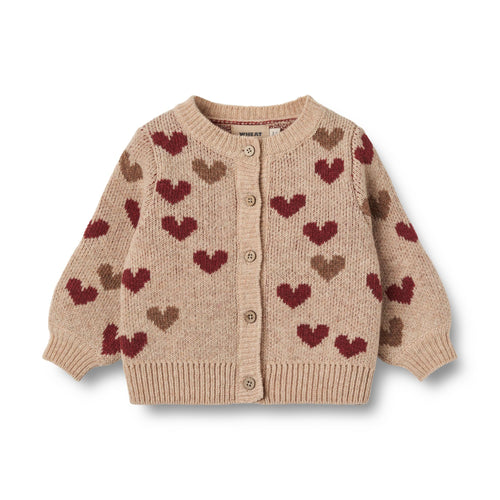 Jacquard Cardigan Hearts