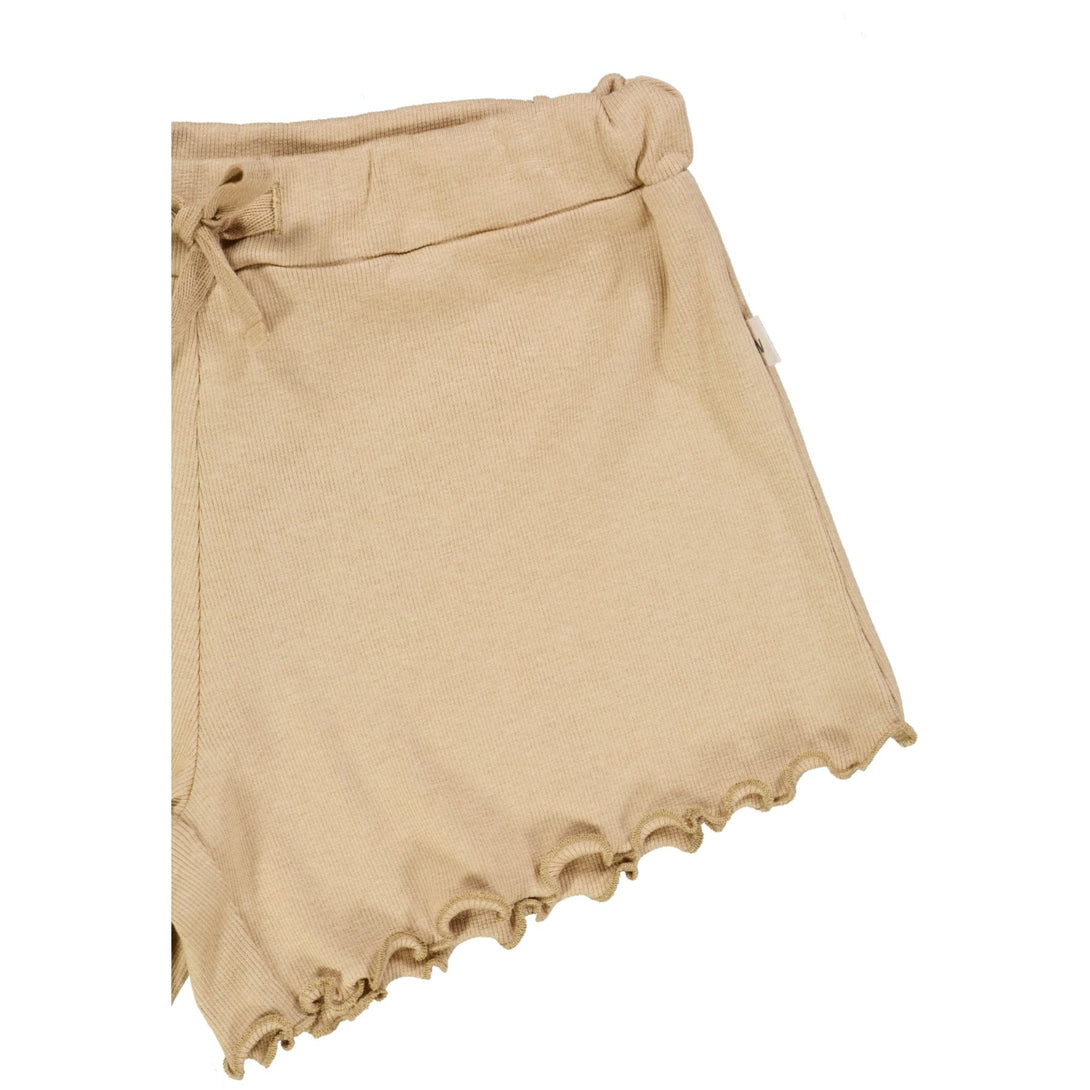 Rib Shorts Gertrud Latte - Wheat Kids Clothing